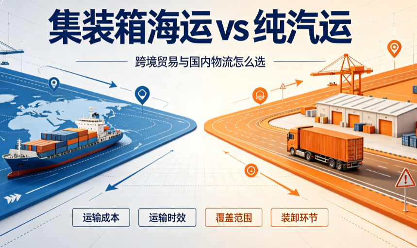 集装箱海运 vs 纯汽运：区别在哪？？？？？企业发货该如何。。。。。？？？？？