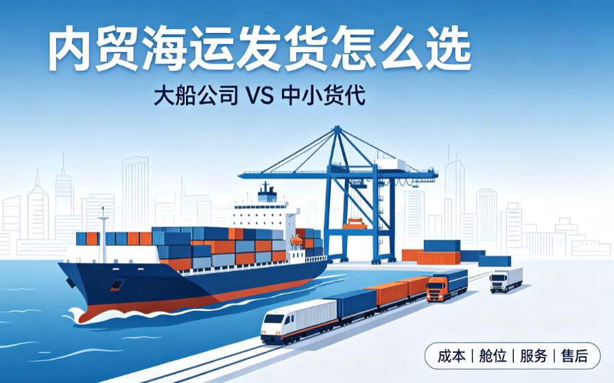 内贸海运发货选大船公司还是中小货代？？？？？？？成本、舱位、售后全维度对比